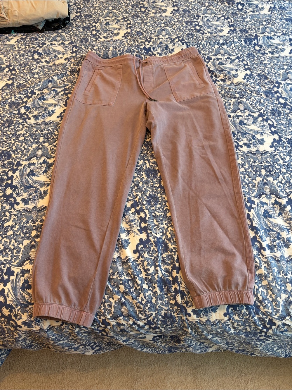 Calvin Klein womens Mauve Drawstring Jogger Pants